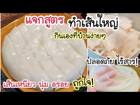 ปลอดภัยไร้สาร! ทำเส้นใหญ่กินเองที่บ้านง่ายๆ ด้วยกระทะใบเดียว เส้นเหนียว นุ่ม ทำง่ายมากๆ ปลอดภัยไร้สาร! ทำเส้นใหญ่กินเองที่บ้านง่ายๆ ด้วยกระทะใบเดียว เส้นเหนียว นุ่ม ทำง่ายมากๆ