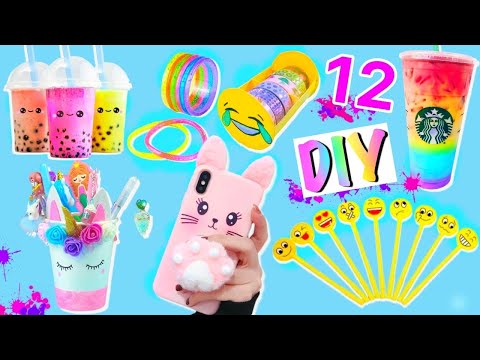 12 DIY - Dingen om te doen als je je verveelt - Kamerinrichting, telefoonhoesje, schoolbenodigdheden 12 DIY - Dingen om te doen als je je verveelt - Kamerinrichting, telefoonhoesje, schoolbenodigdheden