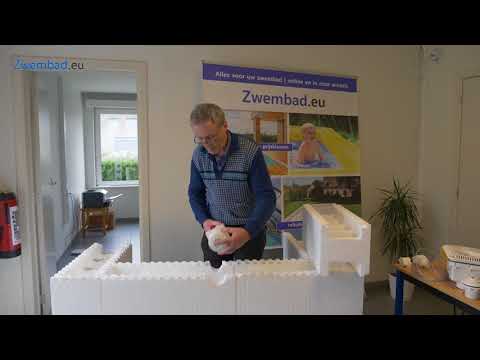 Zwembad bouwen in polystyreen: een inspuiter inbouwen