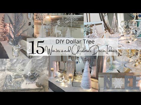 15 DIY DOLLAR TREE WINTER DECOR IDEAS | DIY DOLLAR TREE CHRISTMAS DECOR