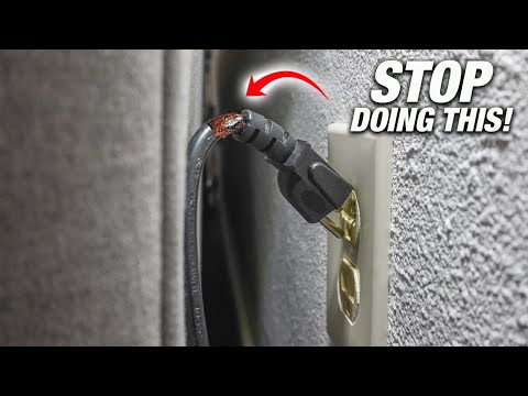 STOP Squeezing Electrical Plugs In Outlets Behind Your Furniture! How To DIY