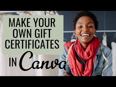 How to Make Your Own Gift Certificate | Canva Tutorial