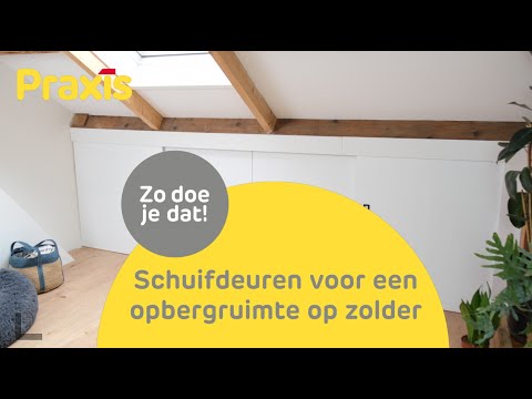 DIY Schuifdeuren voor een opbergruimte op zolder | Praxis